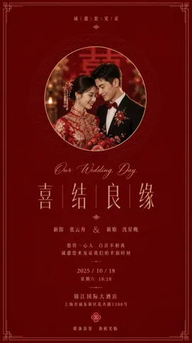 喜红圆窗参考样片