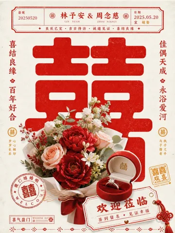 花束大喜帖参考样片